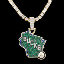 Load image into Gallery viewer, Milwaukee Bucks Pendant