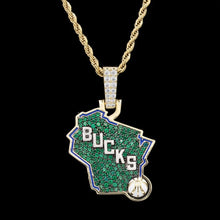 Load image into Gallery viewer, Milwaukee Bucks Pendant