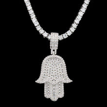 Load image into Gallery viewer, Hamsah Pendant in White Gold