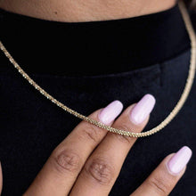 Load image into Gallery viewer, Diamond Cut Popcorn Link Chain in Yellow Gold