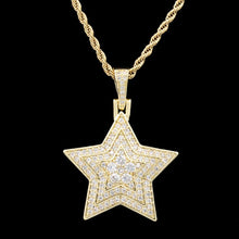 Load image into Gallery viewer, Layered Star Pendant