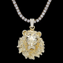 Load image into Gallery viewer, Gold Lion Pendant