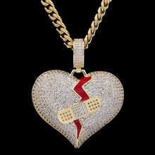 Load image into Gallery viewer, Scars Fade - Broken Heart Pendant