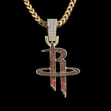 Load image into Gallery viewer, Houston Rockets Pendant in Yellow Gold