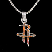 Load image into Gallery viewer, Houston Rockets Pendant in White Gold