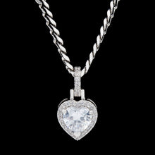 Load image into Gallery viewer, Iced Heart Pendant