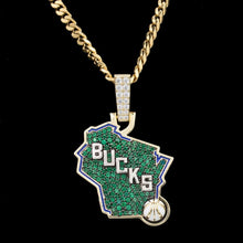 Load image into Gallery viewer, Milwaukee Bucks Pendant
