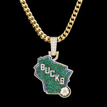 Load image into Gallery viewer, Milwaukee Bucks Pendant
