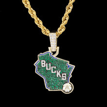 Load image into Gallery viewer, Milwaukee Bucks Pendant
