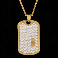 Load image into Gallery viewer, GLD Iced Dog Tag Pendant
