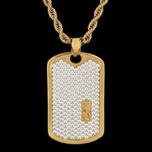 Load image into Gallery viewer, GLD Iced Dog Tag Pendant
