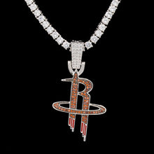 Load image into Gallery viewer, Houston Rockets Pendant in White Gold
