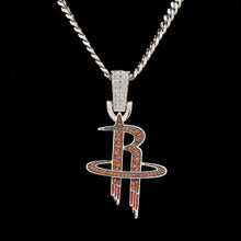 Load image into Gallery viewer, Houston Rockets Pendant in White Gold
