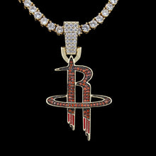 Load image into Gallery viewer, Houston Rockets Pendant in Yellow Gold
