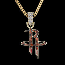 Load image into Gallery viewer, Houston Rockets Pendant in Yellow Gold
